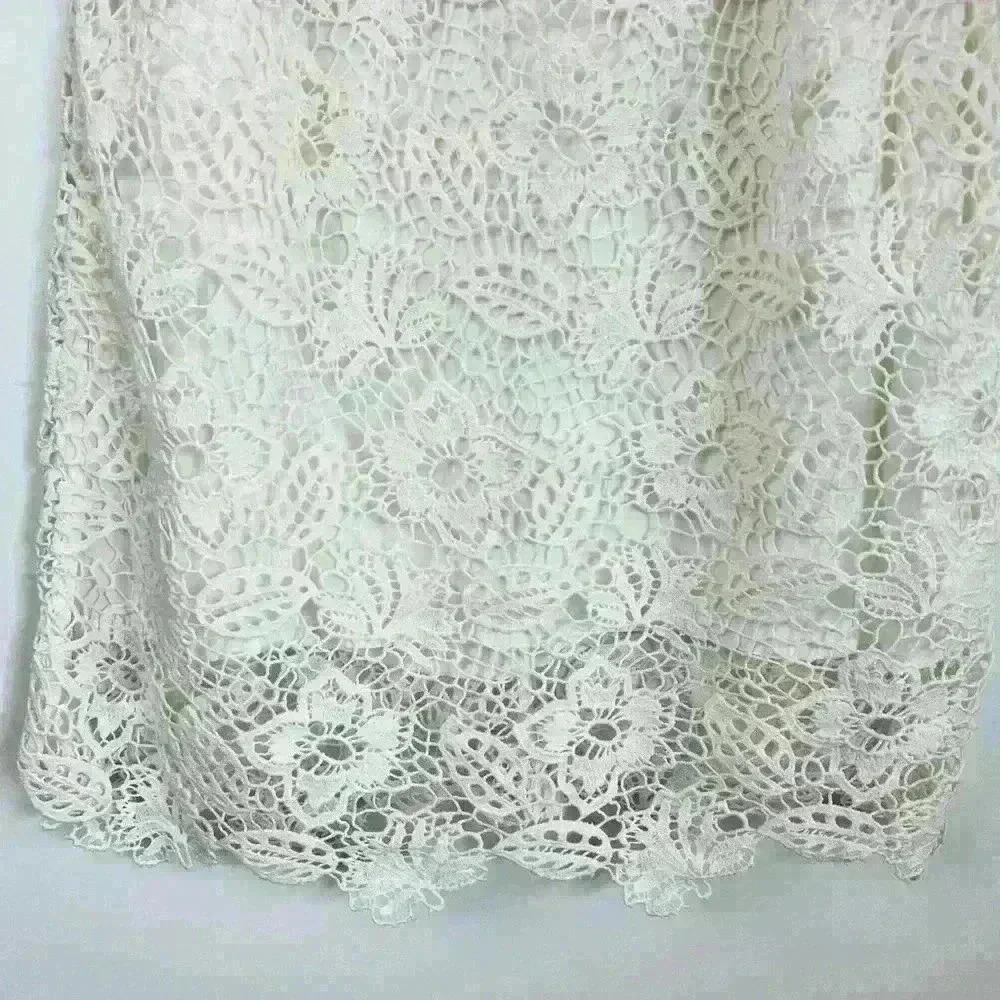 Rag & Bone Aleah Crochet V Neck Mini Dress - Picture 7 of 9
